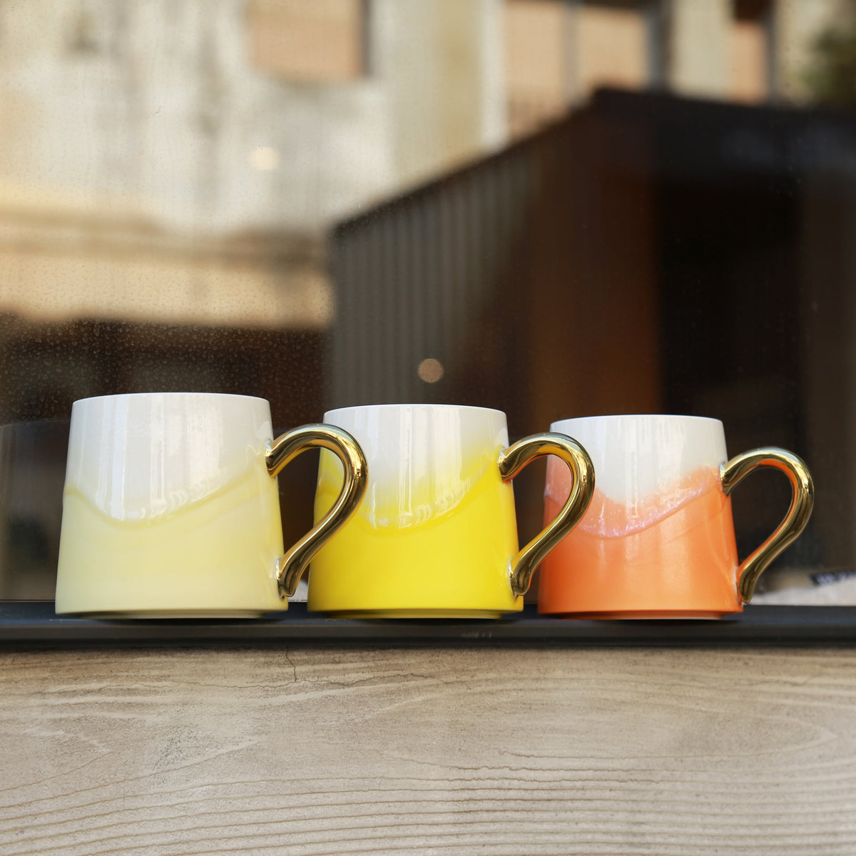 Lexacon Sunset Orange Gilded Mug