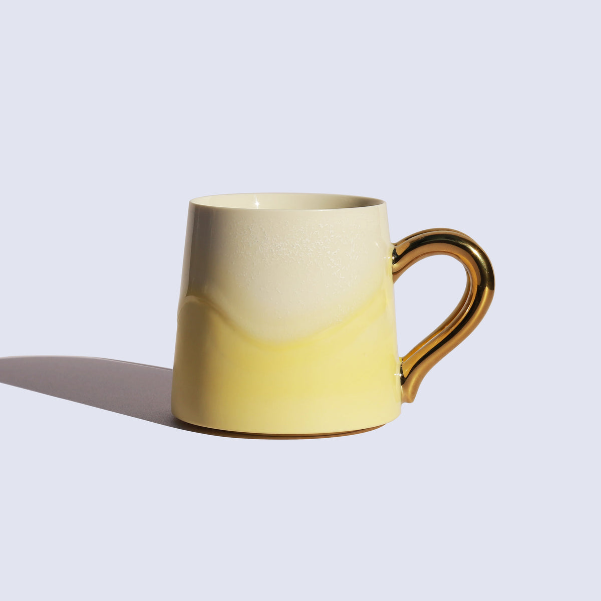 Lexacon Light Yellow Gilded Mug