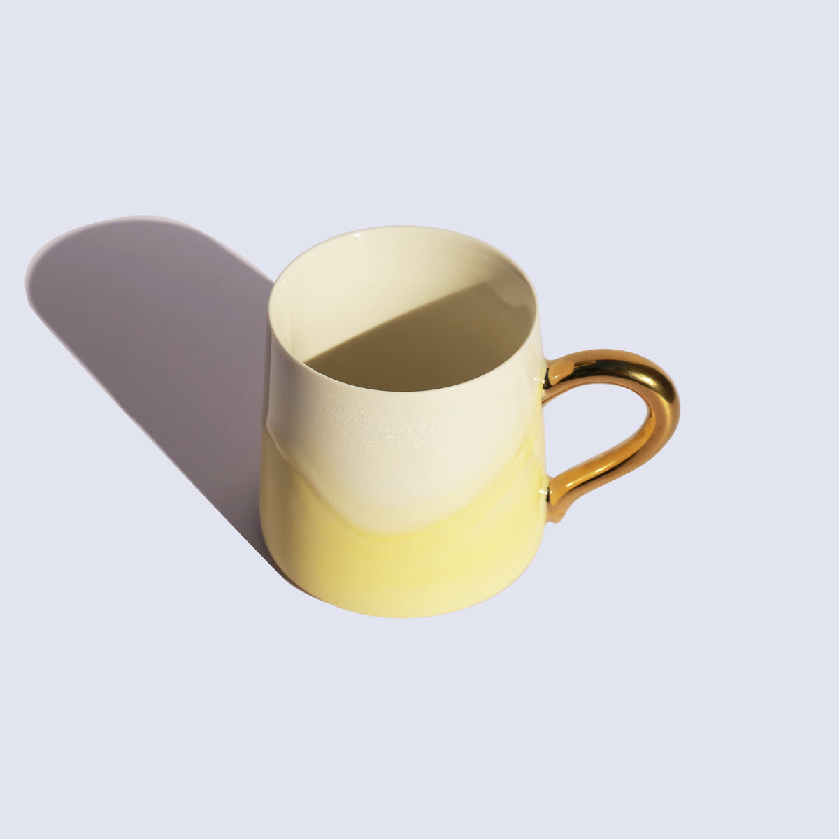 Lexacon Light Yellow Gilded Mug