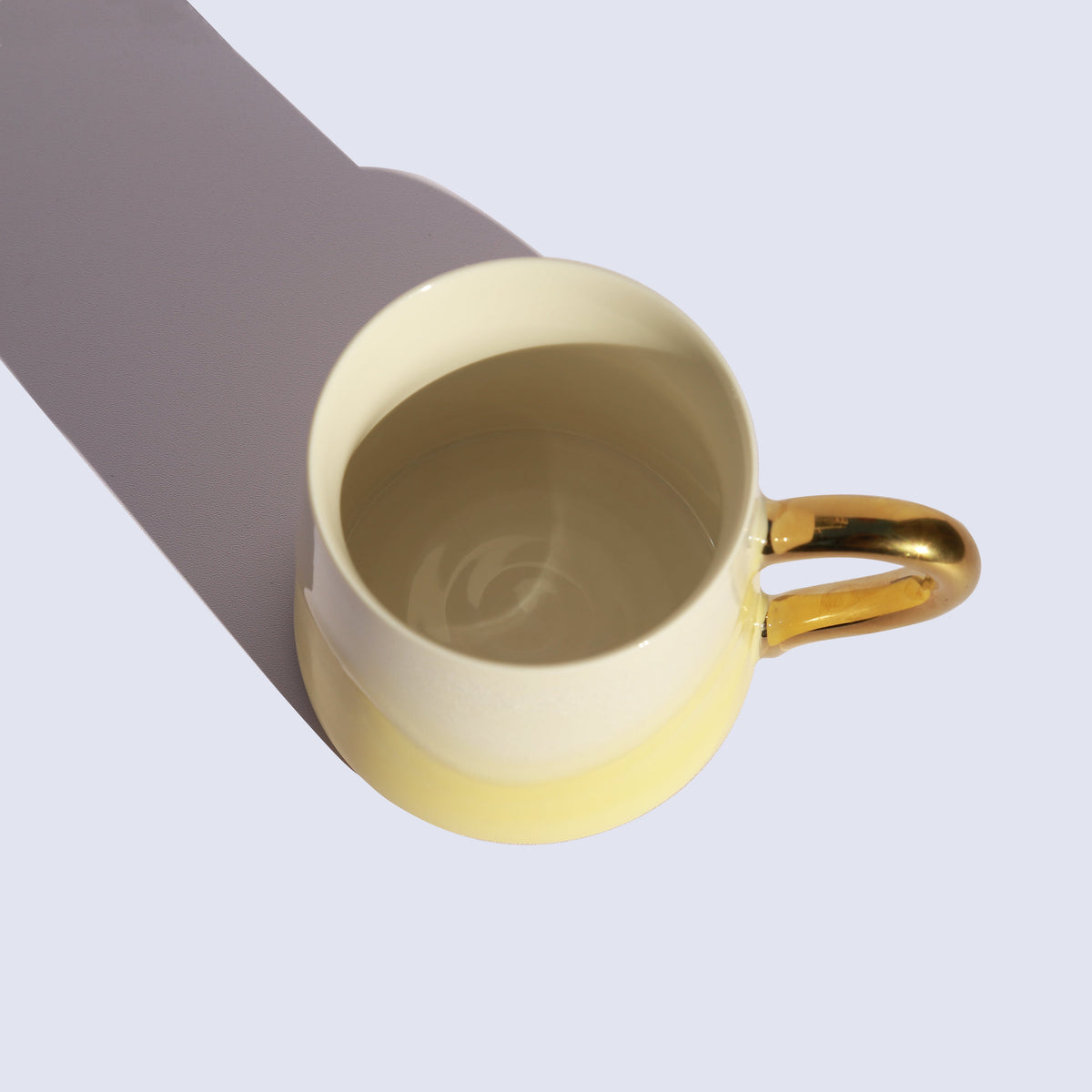 Lexacon Light Yellow Gilded Mug