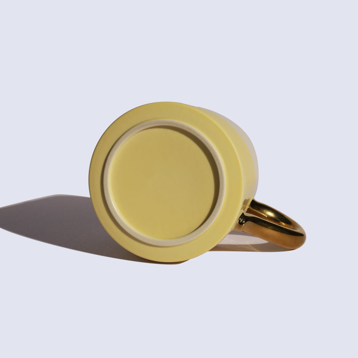 Lexacon Light Yellow Gilded Mug