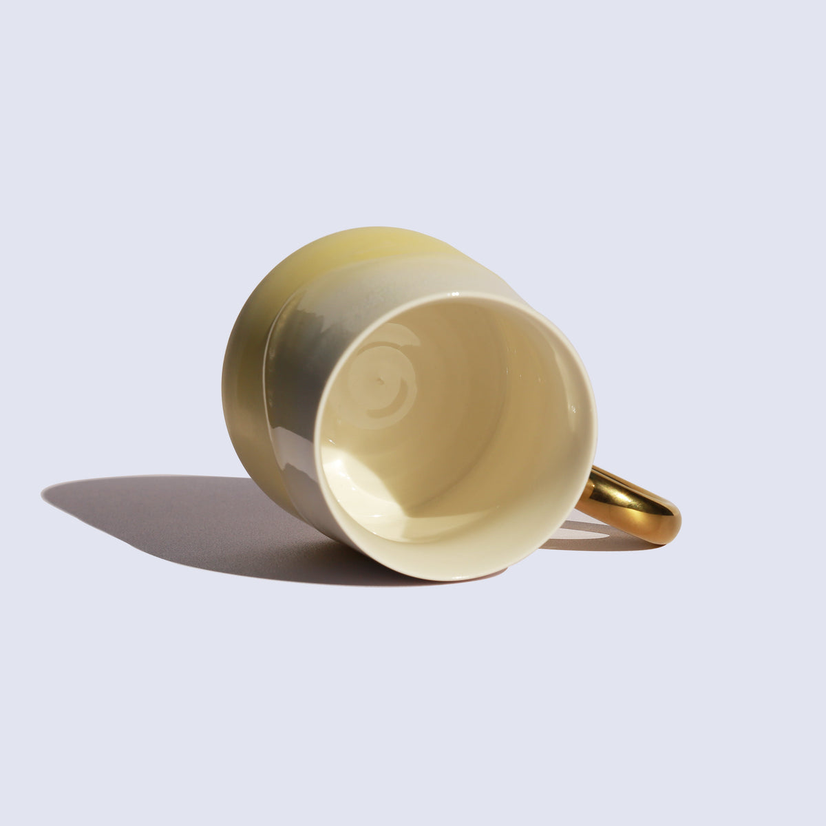 Lexacon Light Yellow Gilded Mug
