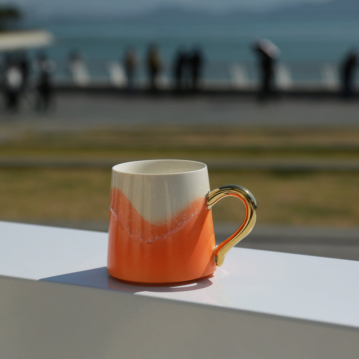 Lexacon Sunset Orange Gilded Mug